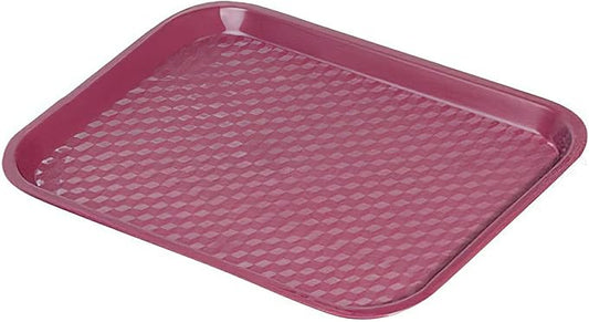 G.E.T. FT-18-BU BPA-Free Cafeteria / Fast Food Tray, 17.5" x 14", Burgundy (Set of 12)