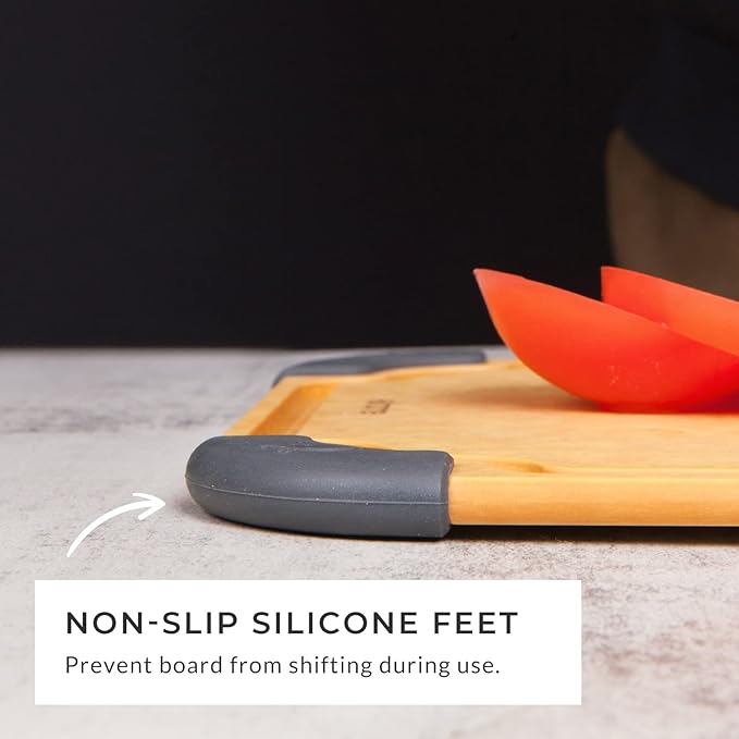 Elihome Essential Series 3-in-1 Cutting Board Set, Knife Friendly, Dishwasher Safe, Juice Groove, Reversible, Non-Porous, Eco-Friendly, Set of 3