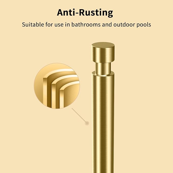 Paper Towel Holder Countertop, Paper Towel Holder with Weighted Base Non Slip, Standing Paper Towel Roll Holder for Kitchen Bathroom, Easy One-Handed Operation, Stainles Steel (Gold)