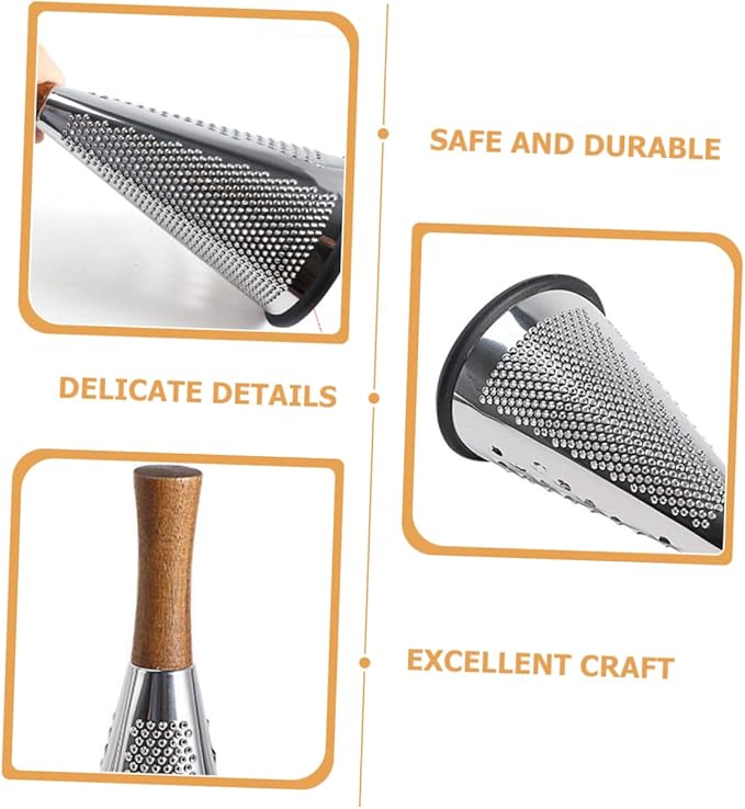 OFFSCH Kitchen Grater Cottage Cheese with Fruit Truffle Cheese Hand Tool Cucumber Shredder Kitchen Essentials Stainless Steel Box Grater Home Cheese Grating Tool Cheese Grater for Home