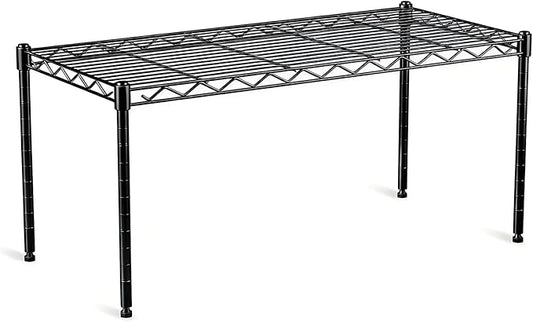 1-Tier Wire Shelf Rack,30" Wx14 Dx17 H,Single Metal Shelves Rack,Height Adjustable Metal Wire Shelving Unit and Storage KOR Kitchen,Cabinet,Countertop,Under-Sink,Closet,Pantry,Studio