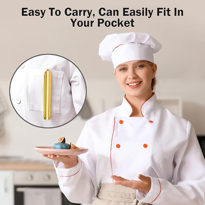 Crumb Sweepers, Bread Crumb Cleaner, Table Scraper Serveware, Stainless Steel Table Crumber Catcher Tool for Server, Restaurant Supplies for Clean Crumb, Waiters Waitress Accessories (20 PACK, Gold)