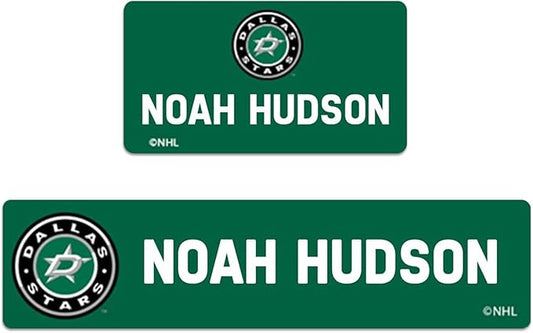 NHL Hockey Labels - Custom Peel and Stick, Waterproof Labels - Great for Organization, Sports, School, Day Camp Label - 155 Pack (Dallas Stars)
