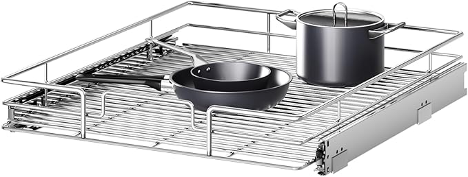 MODCART Pull Out Cabinet Organizer 19½" W x 21½" D, Heavy Duty Cabinet Pull Out Shelves, Slide Out Drawers Organization for Kitchen Cabinets Bathroom