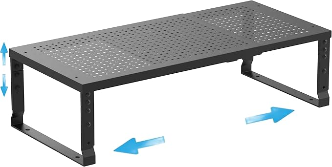 Wobmmi Expandable Spice Rack Kitchen Cabinet Shelf Organizer, Stackable Storage Shelves Racks, Adjustable Counter Shelving for Cabinets, Countertop, Cupboard,Pantry and More(1Pack/Black/Large)