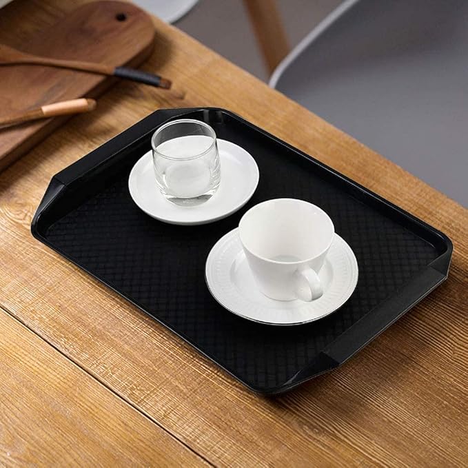 Ortodayes 6 Packs Plastic Fast Food Trays, Colored Serving Trays