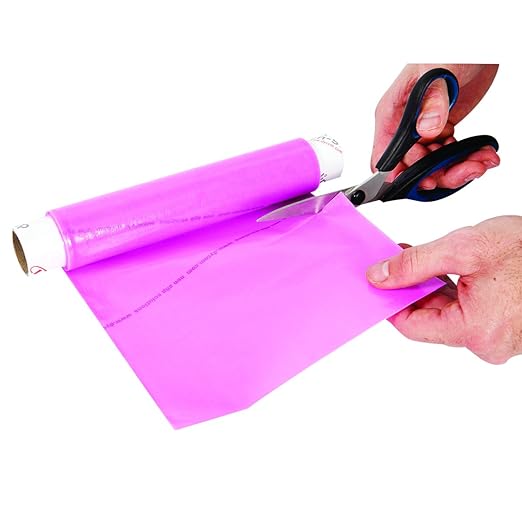 Dycem Non Slip Material Roll, 8"x3-1/4 Foot, Pink
