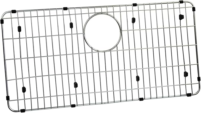 LKOBG2915SS Kitchen Sink Grate 27.5" x 13.5" x 1.25" Stainless Steel Sink Protector with Supersoft Silicone Feet