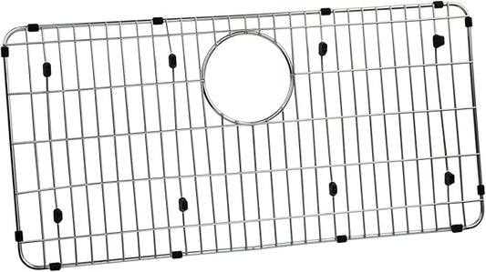 LKOBG2915SS Kitchen Sink Grate 27.5" x 13.5" x 1.25" Stainless Steel Sink Protector with Supersoft Silicone Feet