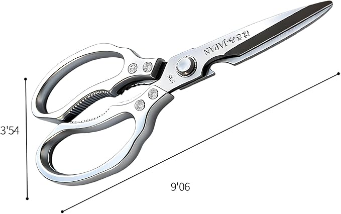Kitchen Scissors Set, Heavy Duty Meat Scissors All Purpose, Dishwasher Safe Food Shears for Seafood Pizza Herb Chicken Poultry Cutting Cooking, Christmas Gifts for Men Women Mom Dad