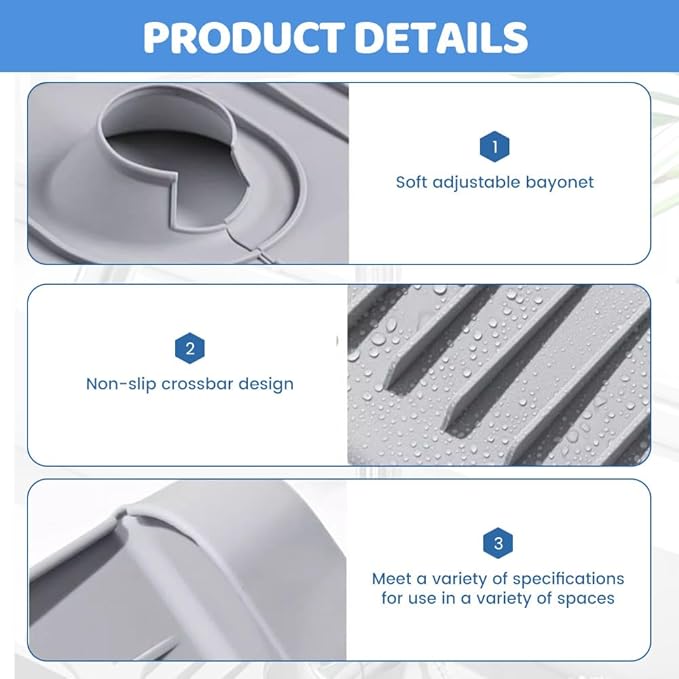 Faucet Guard And Draining Mat For Sink 2024 New Update Faucet Mat For Kitchen Sink,Kitchen Sink Splash Guard,Sink Splash Guard,Faucet Mat (black, A)