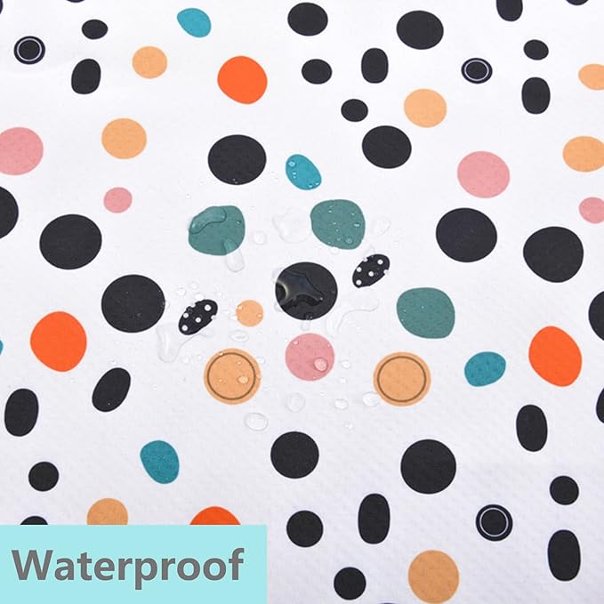 Splat Mat for Under High Chair/Arts/Crafts, Waterproof and Anti-Slip Splash Mat Floor Protector, Washable Highchair Floor Mat, 51 Inch Reusable Messy Mat and Baby Feeding Table Cloth