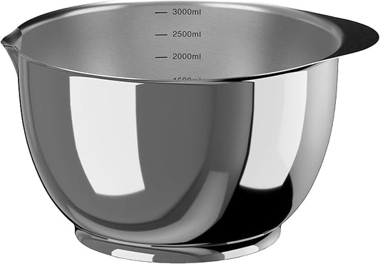 Rosti Precision Craft Mixing Bowl Set 3 Liter Elevate Your Culinary Experience Stylish Nesting Bowls for Effortless Cooking and Baking