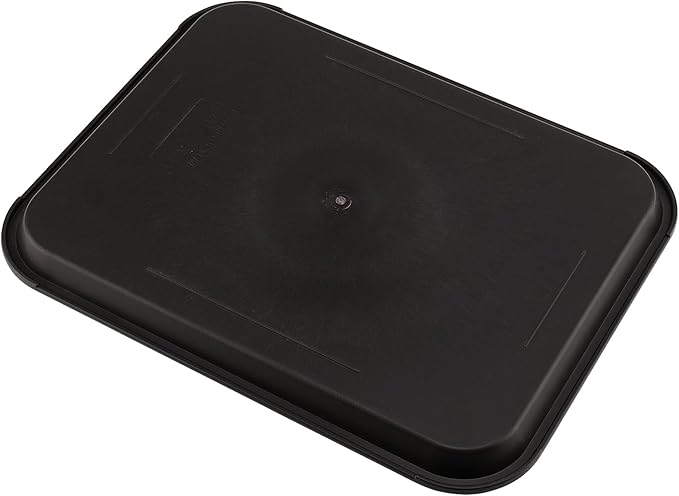 ZOENHOU 14 Pack 14 x 10 Inch Plastic Fast Food Tray, Rectangular Plastic Cafeteria Trays Food Serving Trays, Restaurant Lunch Tray for Serving Home Dinning Room Organization, Black