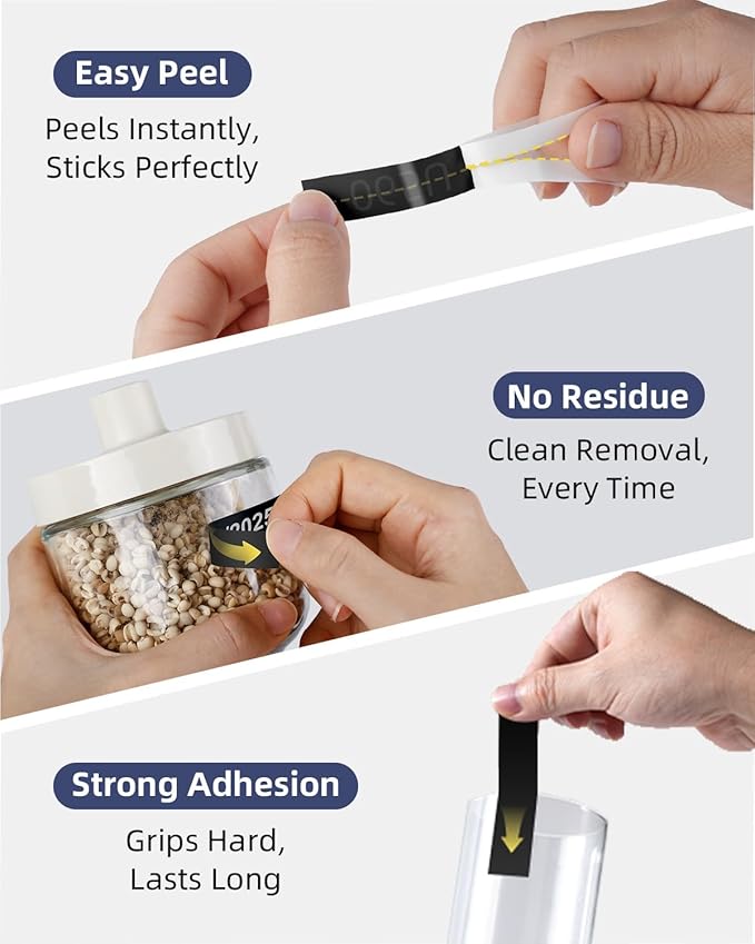 TZe-335 White on Black Tape 12mm Compatible with Brother Ptouch Label Maker Tape Laminated 12mm 0.47 Black, for PT-1090 1190 1230 1280 1290 1750 1800 1830 1880 1890 2040 Refills, (12 mm x 8m), 4 Pack