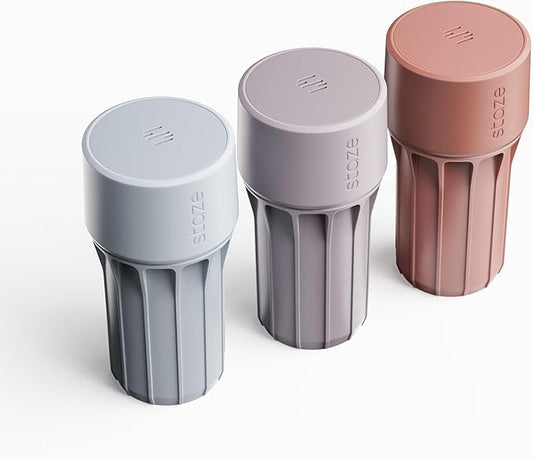 Staze Preserve Vacuum Sealed Storage Jars (148ml) | Herb Storage & Food Storage Container with Protection - (COSMIC TRIO)