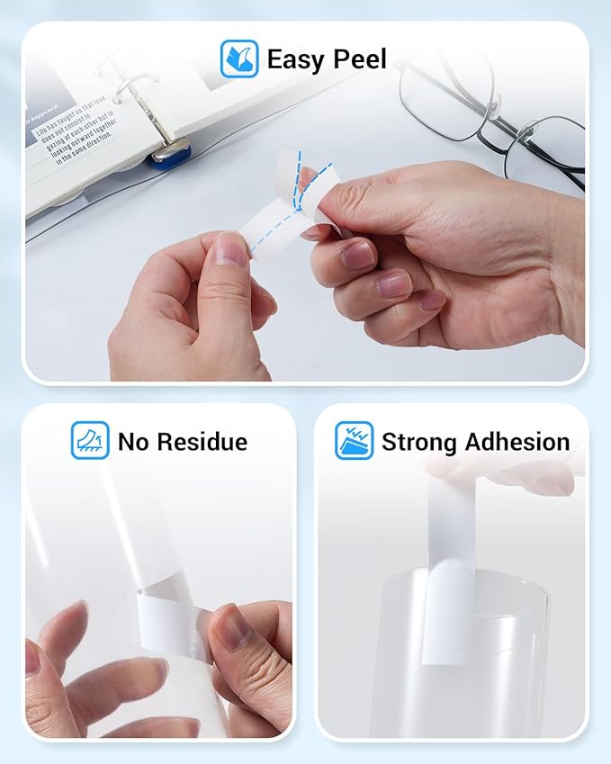 18mm 0.7 Laminated White Tape Tze-241 Tz Label Maker Refill Compatible with Brother P Touch 3/4 Inch Black on White Ptouch TZe241 for PT-D400 410 1750 1830 1880 1890 2030 2730 P700BT, 6-Pack