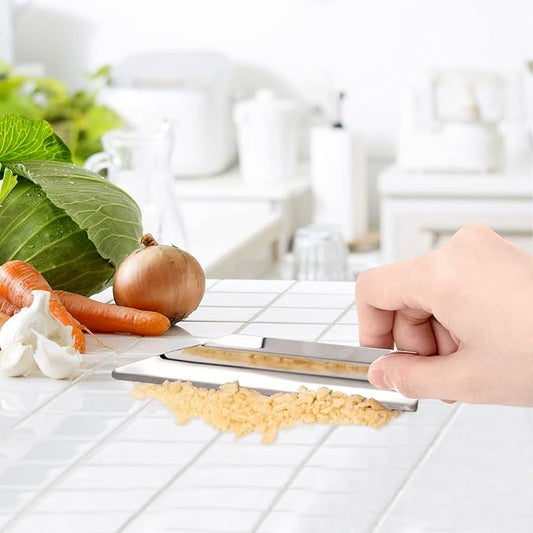 Table Crumb Sweeper, Crumb Sweeper for Tablecloth, Crumb Scraper Cumb Catcher on Table, Server Tools Stainless Steel Crumbers for Servers, Waiters and Waitresses (1 PACK, Pure Silver)