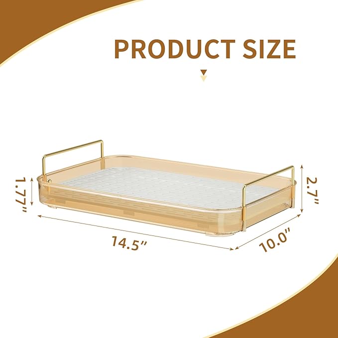 Seoneiro Whiskey Tray, Glass Cup Rack, Mug Holder, Coffee Cup Organizer, Bathroom Countertop with Drain Board Wine Glass Decorative Organizer, Food Tray, Kitchen Spice Rack