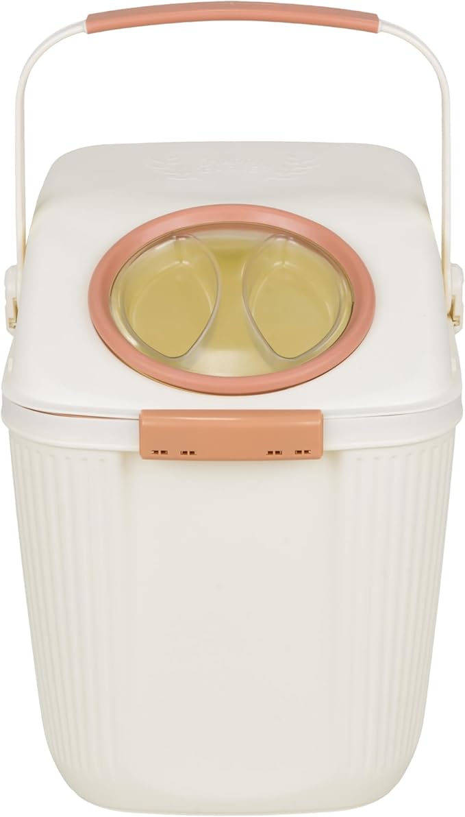 Harry Barker Lightweight Airtight Pet Food Storage Container, Eco-Friendly Recycled Plastic with Easy-Access Lid, Holds up to 25 lb Dry Dog or Cat Food
