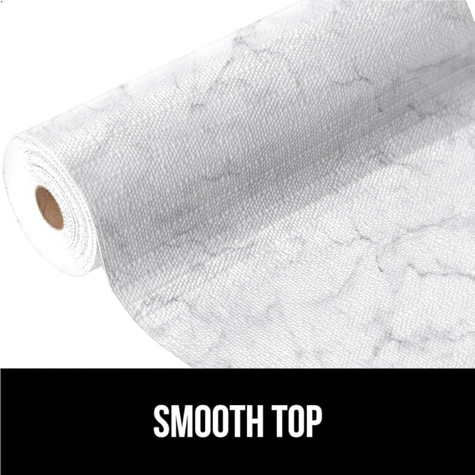 GORILLA GRIP DripGuard Shelf Liner, Non Adhesive Drawer and Kitchen Cabinet Protector, 20x240 Inch, Slip Resistant BPA Free Smooth Surface Plastic Liners for Cabinets, Bathrooms, Closets, Marble