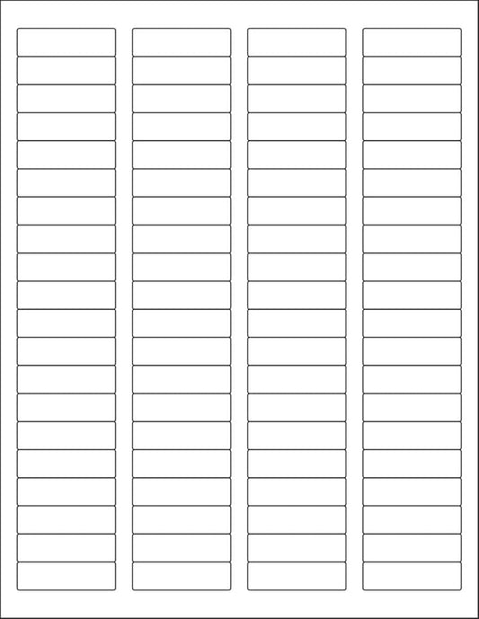 NextDayLabels 1.75x0.5 Inch Rectangle Stickers White Blank Labels for Laser Inkjet Printer - 80 Per Sheet Self-Adhesive Return Address File Folder Made in USA - 80,000 Labels