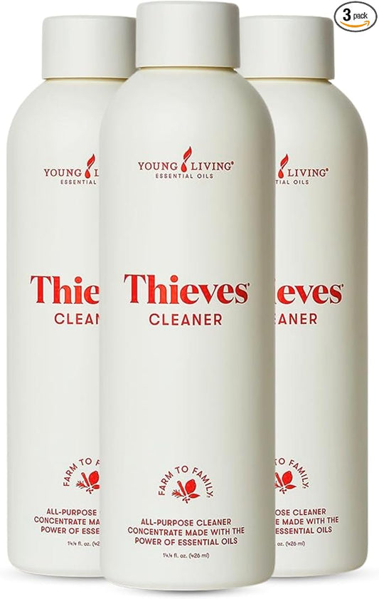 Young Living Thieves Household Cleaner of 14.4 fl.oz. Bottles - Essential Oil-Infused Ultra-Concentrated Formula for Natural Home Care, Non-Toxic Cleaning Bliss - 3 Pack