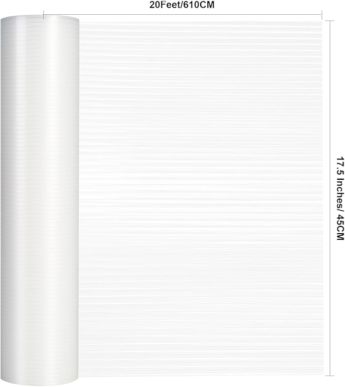 2 Rolls Shelf Liners, 17.5 Inches x 20 FEET Non-Slip Kitchen Cabinet Liner, Washable Oil-Proof Non-Adhesive Contact Paper for Kitchen Drawer, Cabinet, Shelves, Refrigerator, Storage, Desks, coutertops