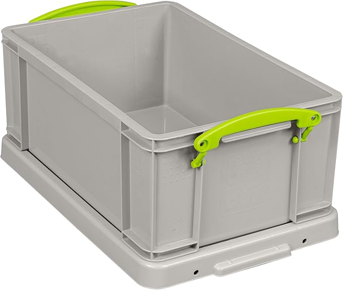 Really Useful Box Plastic Storage 9 Litre Recycled Dove Grey