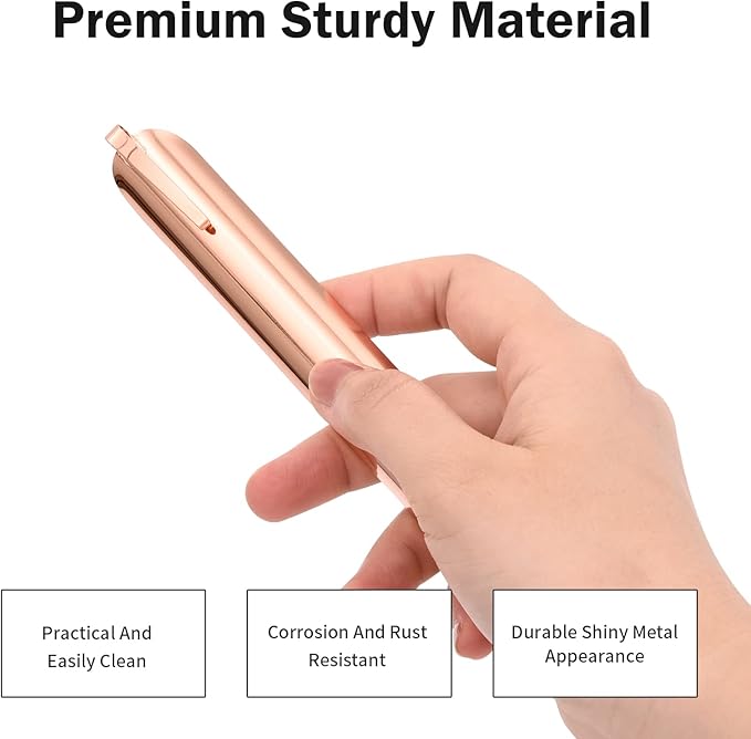 Restaurant Crumb Sweeper, Crumbers for Servers, Bread Scraper for Crumbs on Table & Tablecloths, Restaurant Supplies for Kitchen, Server Tools for Waiters, Waitresses and Server (5 PACK, Rose Gold)