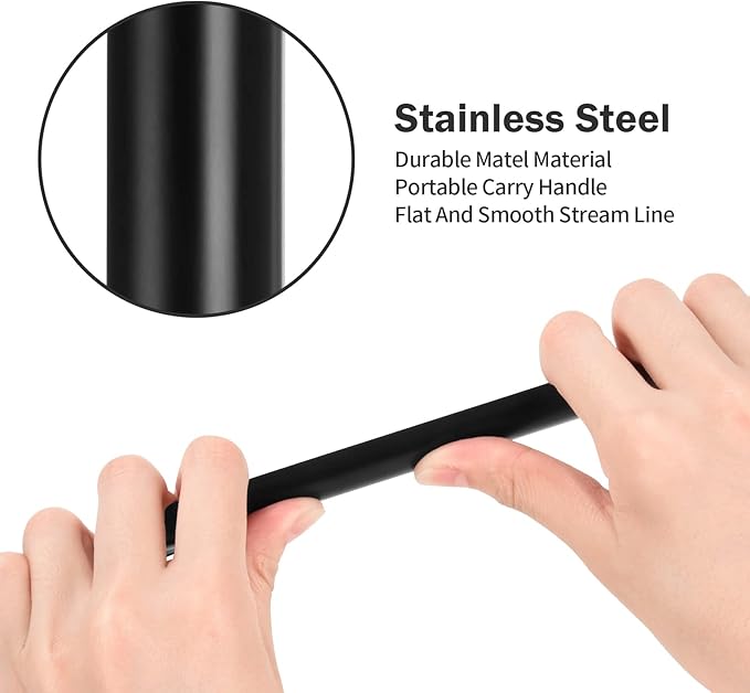 Crumb Sweepers, Restaurant Crumbers for Servers, Stainless Steel Crumb Scraper, Table Crumber Tool for Waiters, Waitresses and Servers, Crumber for Server, Waitress Accessories (2 PACK, Black)