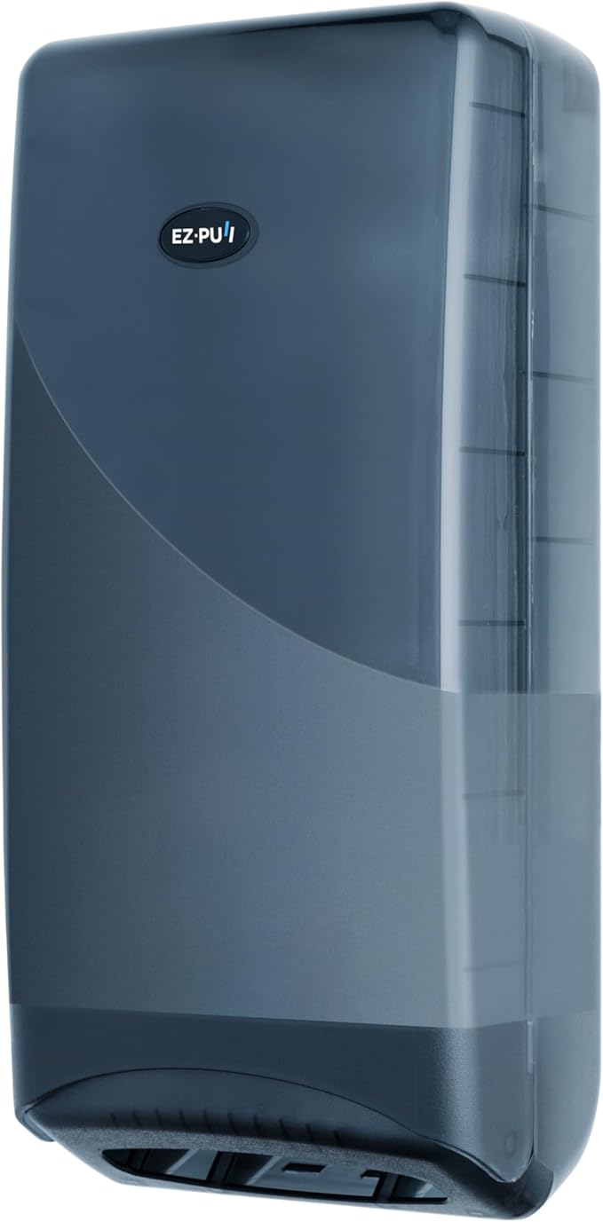 EZ-Pull Stand Interfold Napkin Dispenser for Restaurants, Stand or Wallmount V-fold, Pearl Black 4400B-EZ