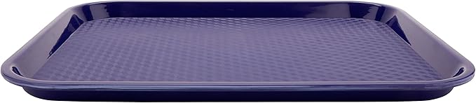 G.E.T. FT-18-CB BPA-Free Cafeteria / Fast Food Tray, 17.5" x 14", Cobalt Blue (Set of 12)