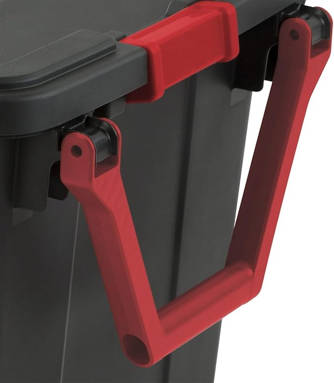 Storage Bins 40 Gallon Heavy-Duty Plastic Storage Bins, Container Totes with Durable Lid and Secure Latching Buckles, Stackable 2 Pack