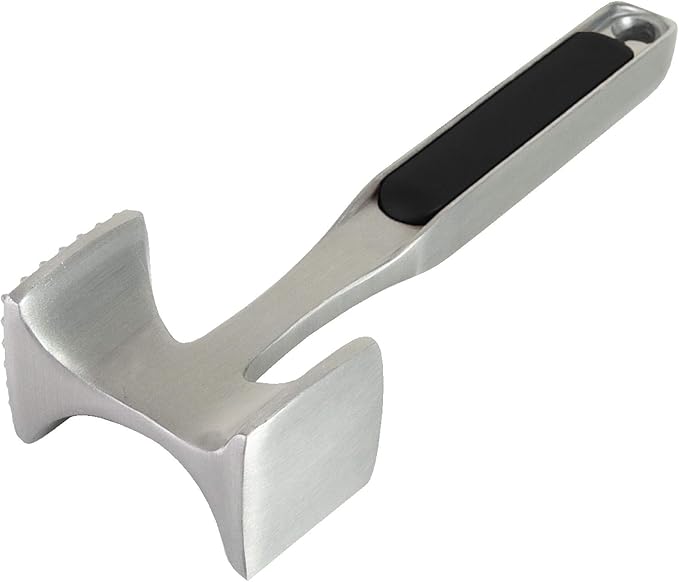 KitchenAid Gourmet Multi Sided Meat Tenderizer for Pounding Meats, Nuts, Shellfish, ect, Hang Hole for Easy Storage, Hand Wash, One Size, Black (Pack of 12)