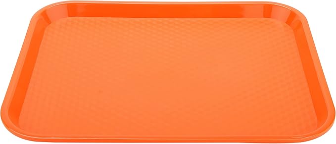 G.E.T. FT-18-O BPA-Free Cafeteria / Fast Food Tray, 17.5" x 14", Orange (Set of 12)