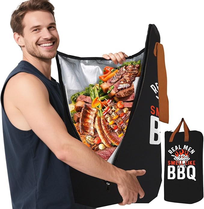 VIOXIA 21in Brisket Blanket & Meat Resting Bag – Insulated BBQ Blanket for Resting Meat | Heavy-Duty Smoker Accessory for Brisket, Pork Shoulder, Smoked Turkey | BBQ Gifts for Men & Meat Lovers