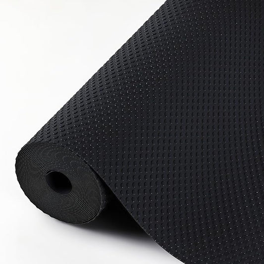 Hersvin Shelf Liners, 20 in x 20 ft Kitchen Drawer Mats, Non-Adhesive EVA Cupboard Protector, Cabinet Lining (Black Dot)