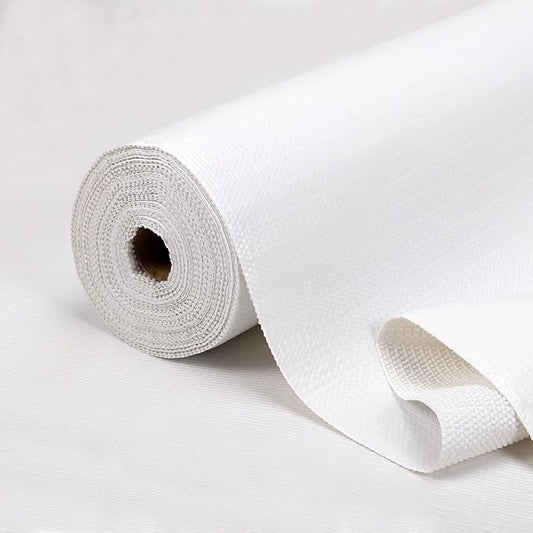 Shelf Liner and Cabinet Liner for Kitchen, Non-Slip Non-Adhesive Drawer Liners for Cabinets and Cupboard, Dresser, Shelves, Tool Box, Pantry, Thickened Easy Install, Strong Grip, 23.6in x 20FT, White