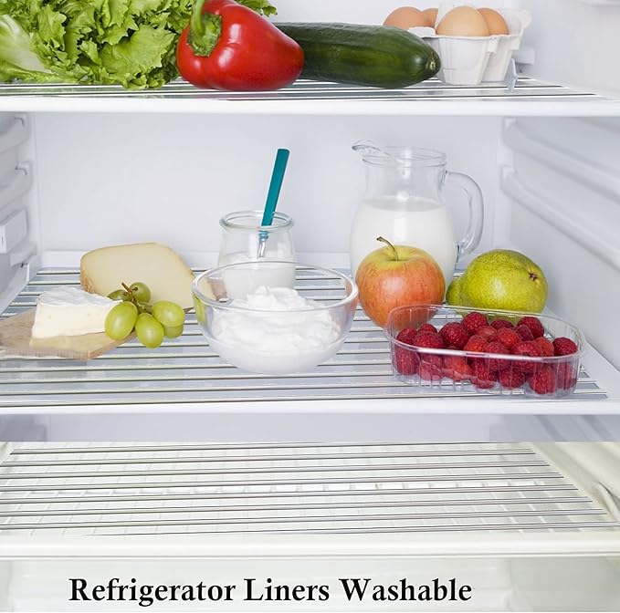 Shelf Liners for Kitchen Cabinets 18 Inch Wide X 20 Ft Non Adhesive Cabinet Drawer Liners Non Slip Clear Waterproof Shelves Liners for Refrigerator Closet Cupboard Pantry Mat Kitchen Bathroom