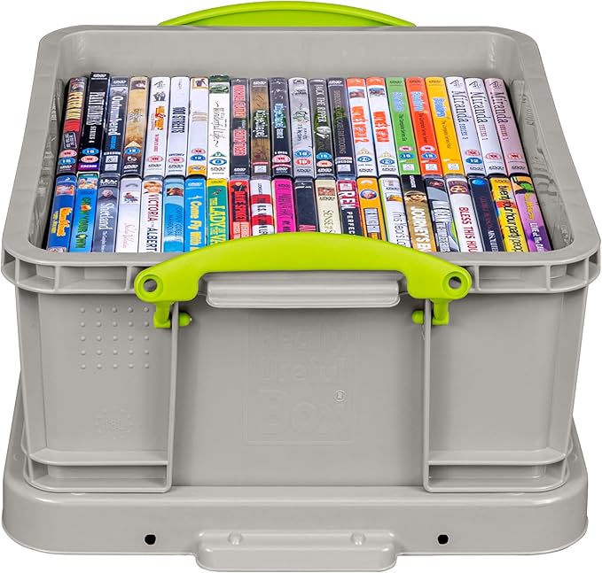 Really Useful Plastic Storage Box 18 Litre Recycled Dove Grey
