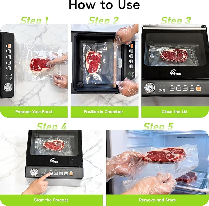 Chamber Vacuum Sealer for Food, 230W Commercial Food Saver Vacuum Sealer Machine, Meat Vacuum Packing Machine with 11.5" Seal Bar for Liquid-Rich Wet Foods, Cooking Sous Vide, Liquids, Powders, Sauce