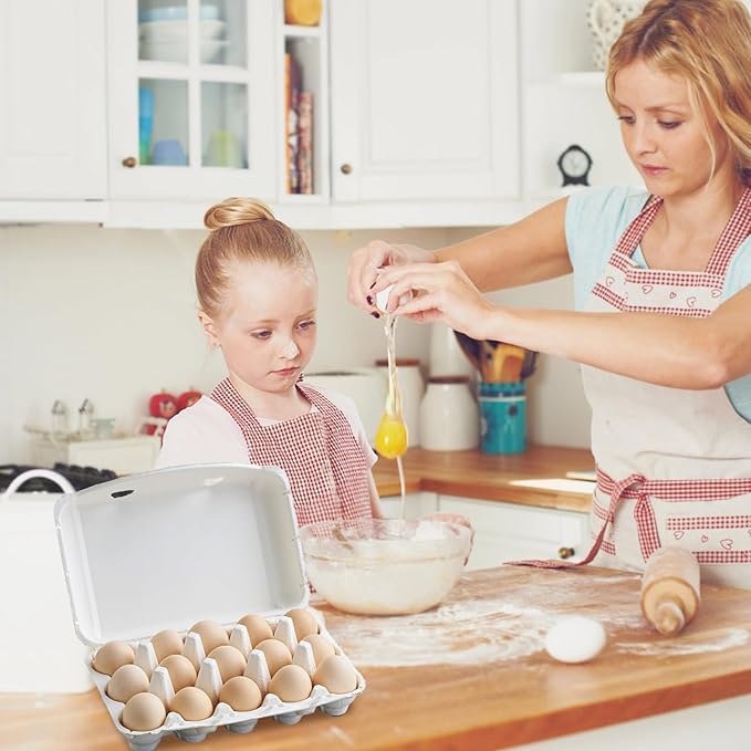 15 Pcs Egg Cartons Bulk, Paper Pulp Egg Trays, Reusable, Sturdy Design, Ideal for Egg Storage and Transport