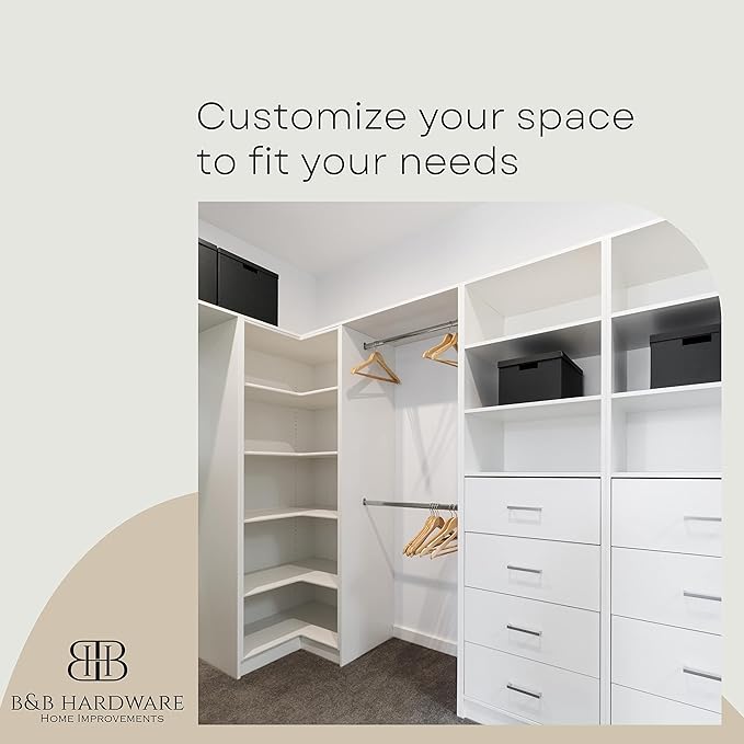 White Cabinet Shelves Melamine 1/2'' Thick, Custom, Cut to Size. (16'' Depth x 12' Inches Length)