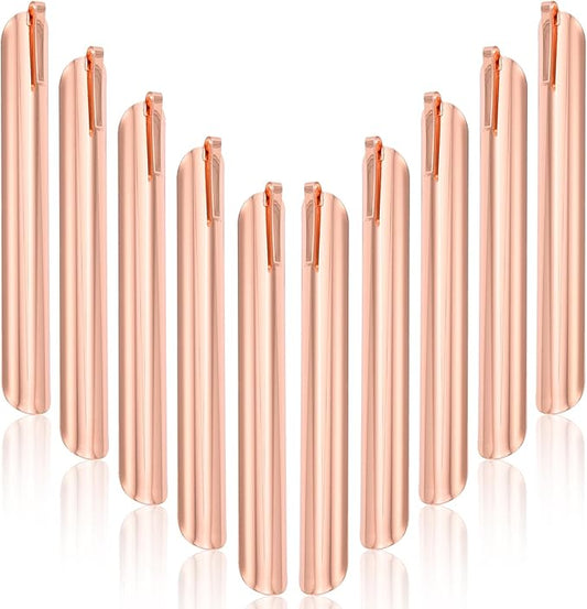 Food Scraper, Restaurant Crumb Sweepers, Stainless Steel Crumbers for Servers, Table Crumber Tool Restaurant Supplies for Waiters, Waitresses and Servers (10 PACK, Rose Gold)