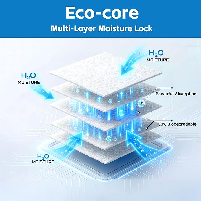 Natural Moisture Absorbers, Premium Moisture Absorption Desiccants Safe for Food, Luxury, Collectibles, Handbags, Shoes, Camera, Guitar Eco-Friendly & Biodegradable(2g x 100pcs)