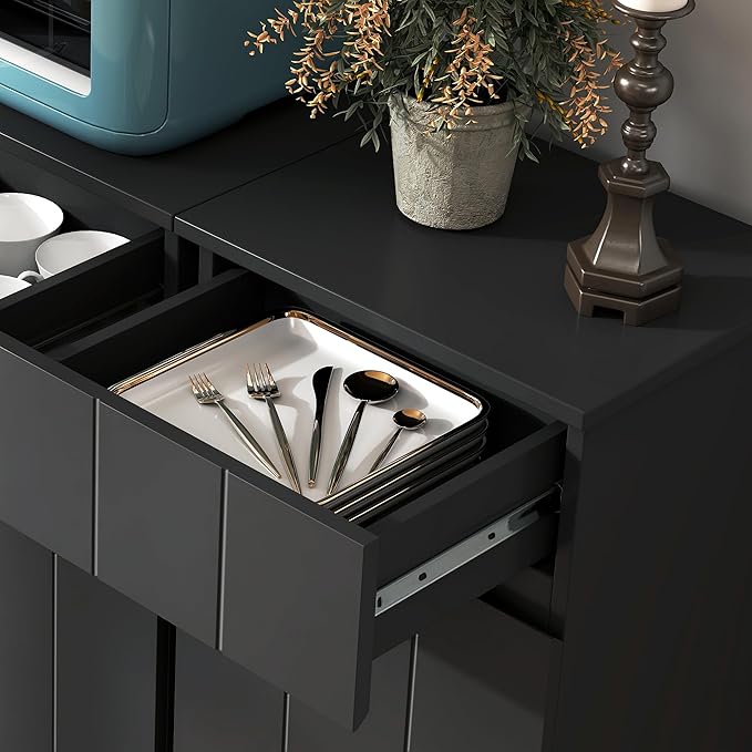 VANIRROR Small Bathroom Cabinet with Adjustable Shelves, Drawer, Anti-Tip Design, 14.96" L x 11.81" W x 32.09" H, Durable MDF for Bathroom, Kitchen, Laundry Storage, Soft-Close Door
