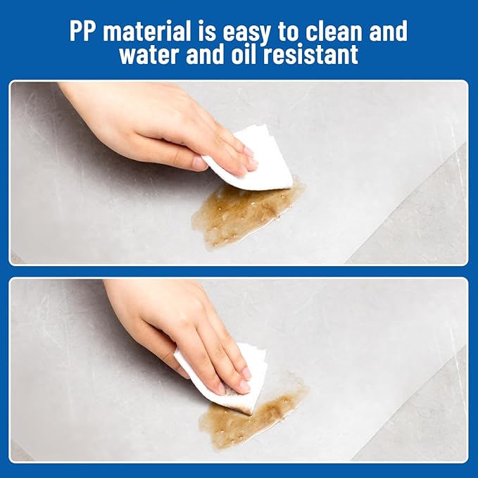 Frienda Set of 10 Wire Shelf Liner 18 x 24 Inch Heavy Duty Shelf Liners Packed Flat for Wire Shelving, Waterproof Non Adhesive Plastic Mat for Metal Rack Kitchen Shelves, Shoe Rack