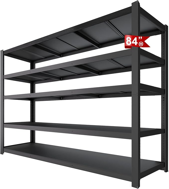 84" H Garage Shelving,Storage Shelves 3050LBS Heavy Duty Storage Shelves,Adjustable Metal Shelving,for Garage,Warehouse,Basement,Pantry 84" H x 55" W x 24" D