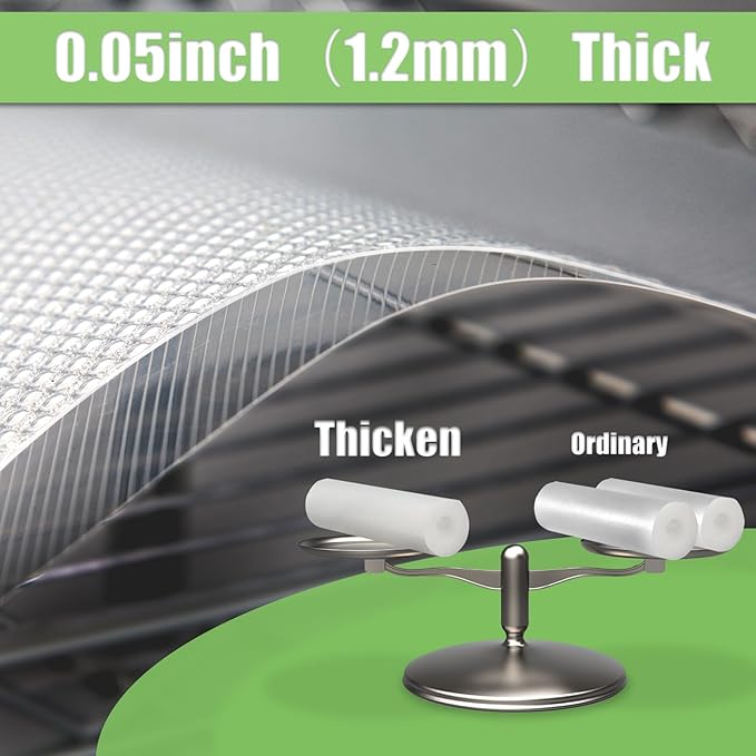 Wire Shelf Liner 12x197'' Clear Shelf Liner Kitchen,Cabinets,Drawer Liner, Cupboard, Under Sink, Pantry,Non-Adhesive Liner,Stain-Proof Shelf,1.2mm Thicken/Waterproof/Anti-Slip Liners
